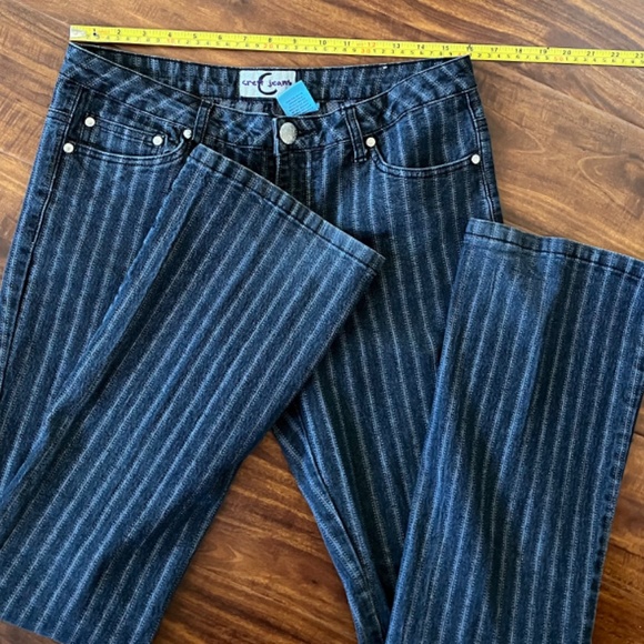 EUC Crest Black with Gray stripes Jeans - Picture 9 of 13
